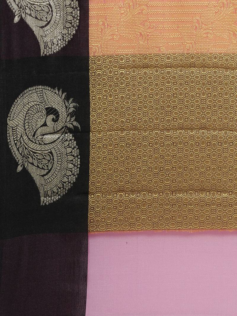 CLASSICATE from the house of The Chennai Silks Orange Organza Weaving Saree With Running Blouse