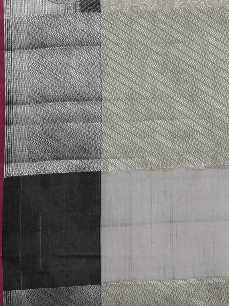 CLASSICATE from the house of The Chennai Silks Grey Organza Weaving Saree With Running Blouse