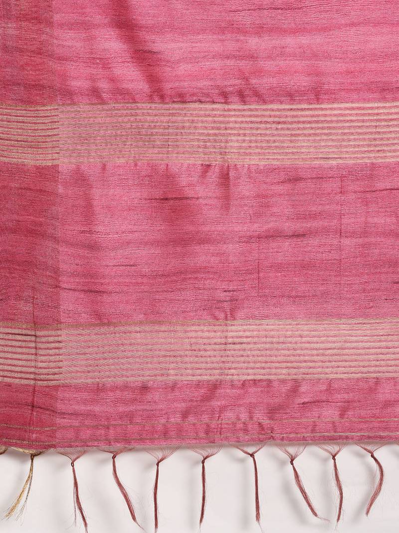 CLASSICATE from the house of The Chennai Silks Beige Printed Jute Cotton Saree With Running Blouse