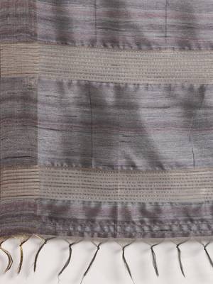 CLASSICATE from the house of The Chennai Silks Yellow Printed Jute Cotton Saree With Running Blouse 5