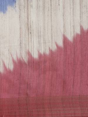 CLASSICATE from the house of The Chennai Silks Maroon Printed Jute Cotton Saree With Running Blouse 4