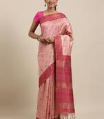 CLASSICATE from the house of The Chennai Silks multicolor Printed Jute Cotton Saree With Running Blouse