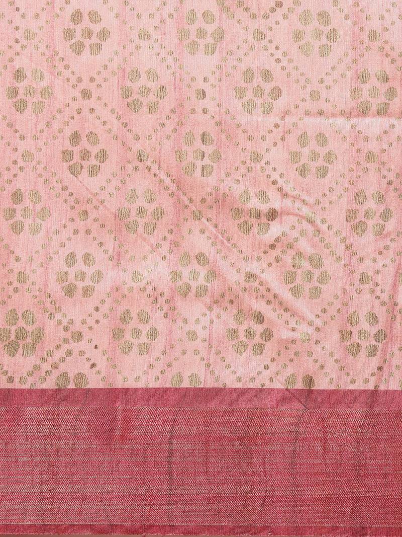 CLASSICATE from the house of The Chennai Silks multicolor Printed Jute Cotton Saree With Running Blouse