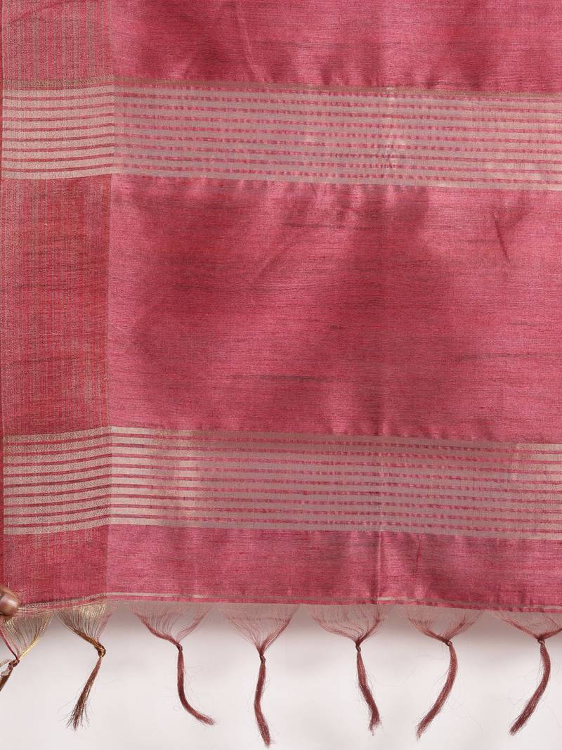 CLASSICATE from the house of The Chennai Silks multicolor Printed Jute Cotton Saree With Running Blouse