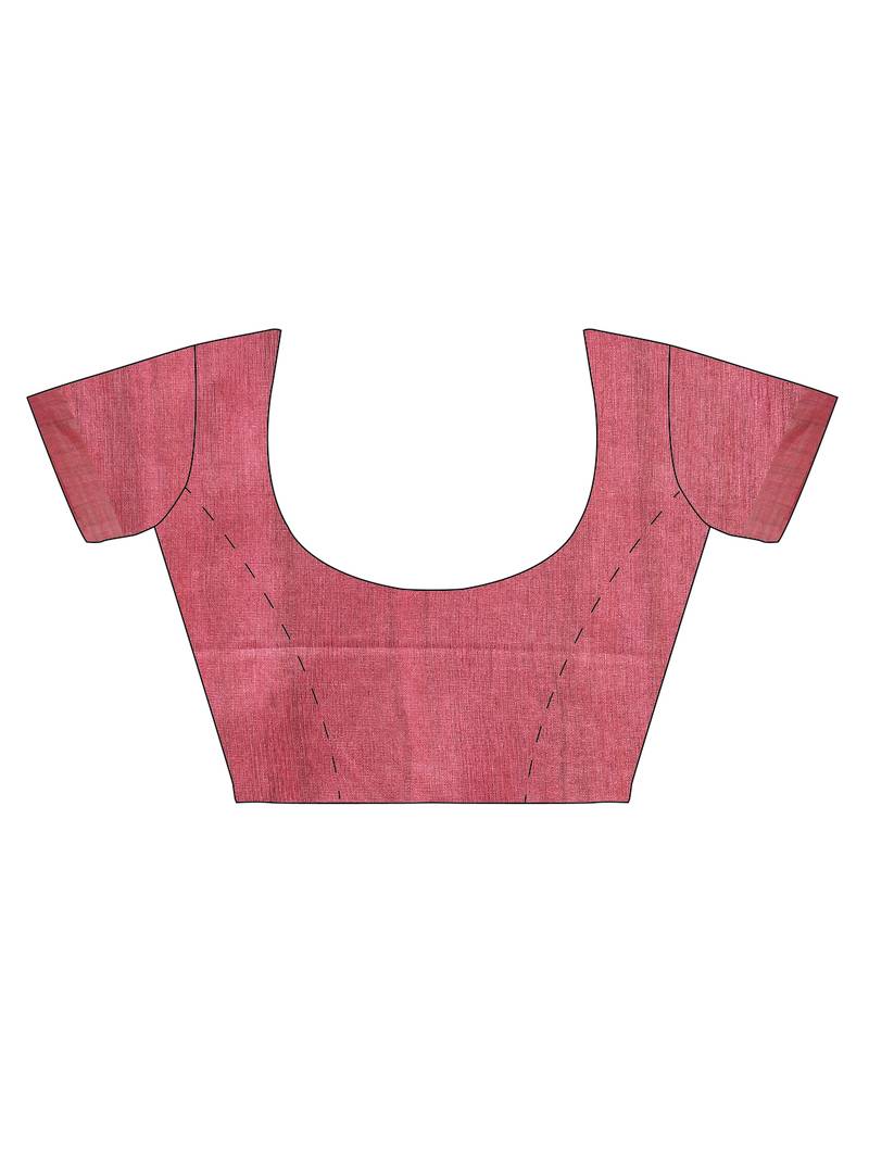 CLASSICATE from the house of The Chennai Silks multicolor Printed Jute Cotton Saree With Running Blouse