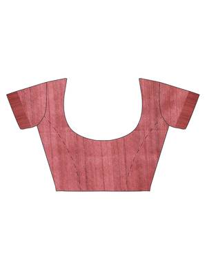CLASSICATE from the house of The Chennai Silks Brown Printed Jute Cotton Saree With Running Blouse 6