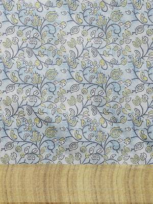 CLASSICATE from the house of The Chennai Silks Blue Printed Dupion Saree With Running Blouse 4