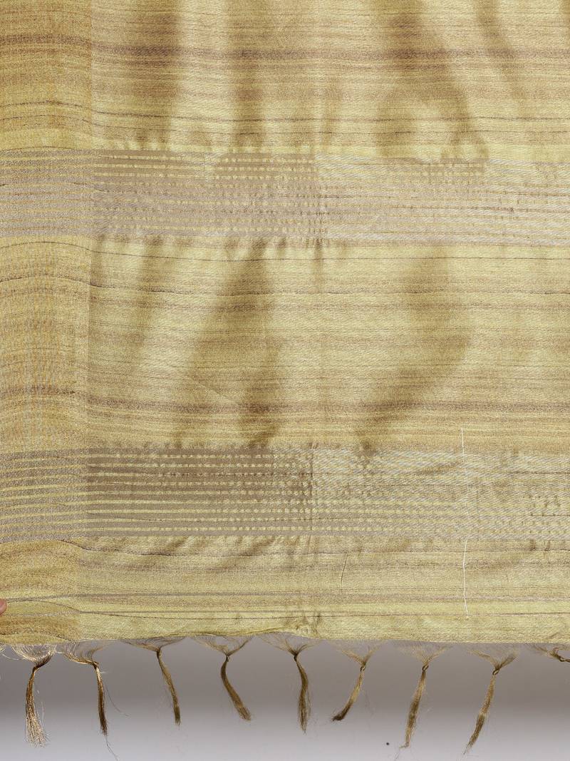 CLASSICATE from the house of The Chennai Silks Blue Printed Dupion Saree With Running Blouse