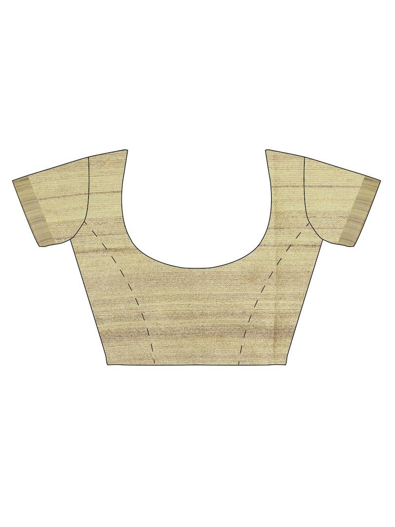 CLASSICATE from the house of The Chennai Silks Blue Printed Dupion Saree With Running Blouse