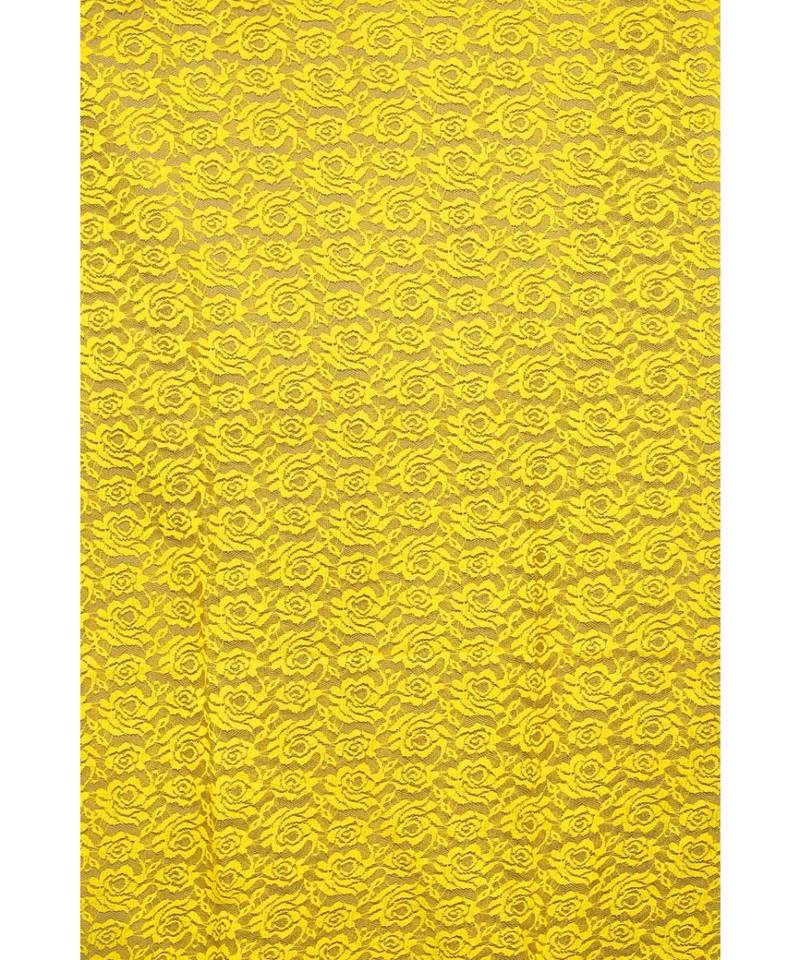 Yellow polyester Printed Net  curtains