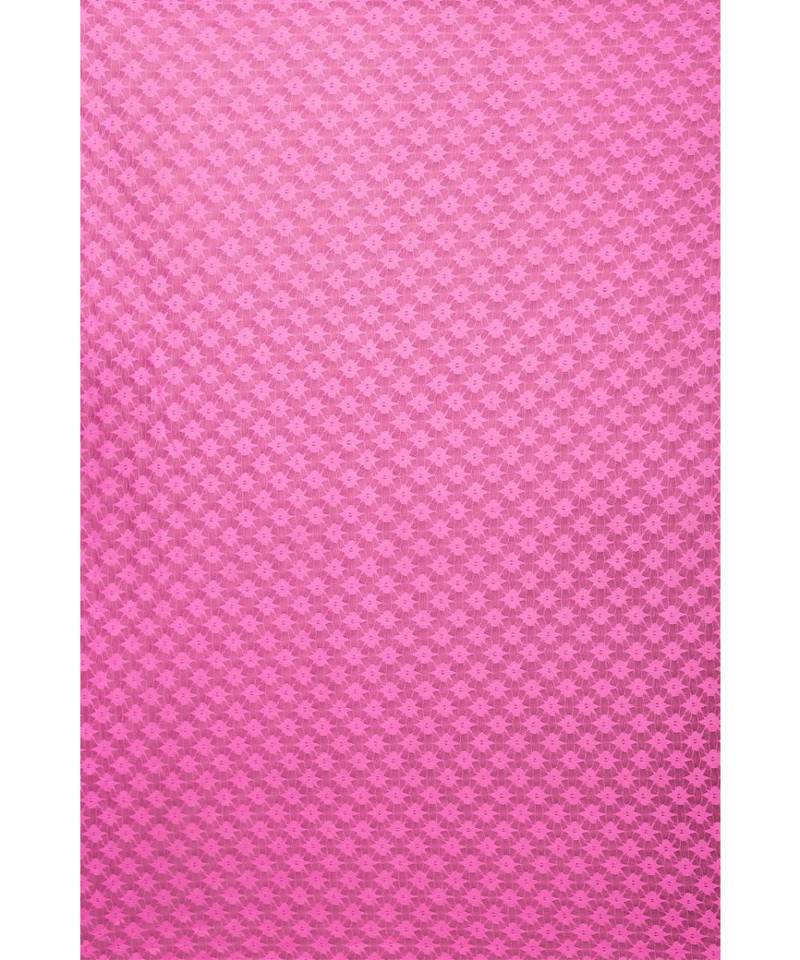 Pink polyester Printed Net  curtains