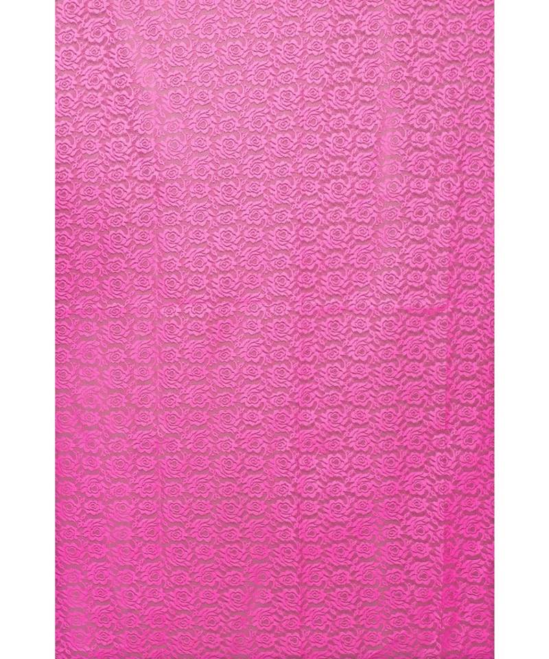 Pink polyester Printed Net  curtains