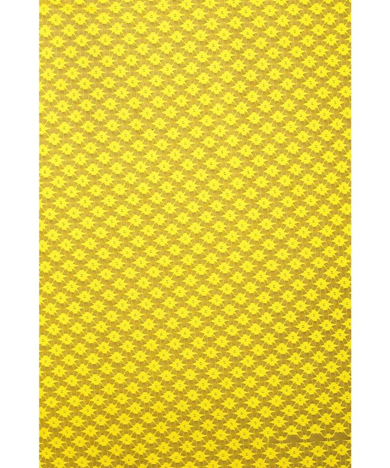 Yellow polyester Printed Net  curtains