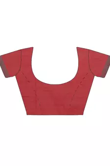 CLASSICATE from the house of The Chennai Silks Red Dupion Saree With Running Blouse