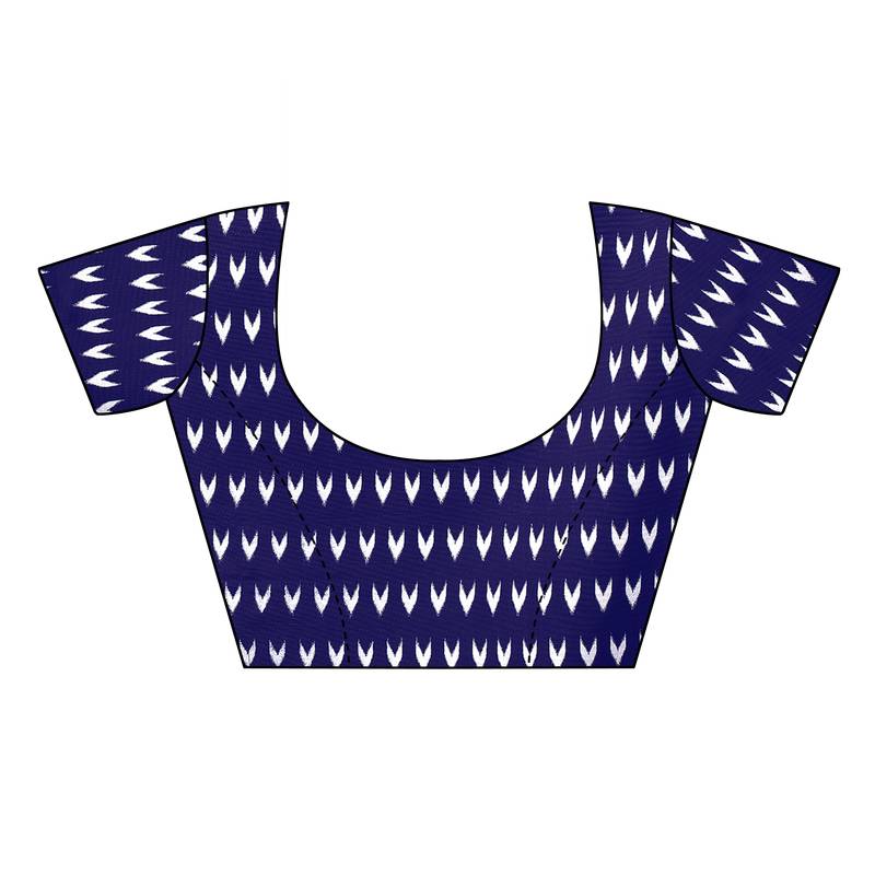 CLASSICATE from the house of The Chennai Silks Cream Printed Soft Litchi Saree With Running Blouse