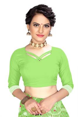 Pure Cotton Dhakai Jamdani Saree  With Blouse(Parrot) 5