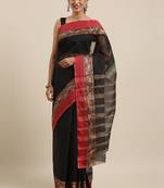 CLASSICATE from the house of The Chennai Silks Black Tangail Bengal Cotton Saree