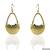 Kshitij Jewels Green Stone Studded Golden Basket Earrings