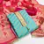 Sky-blue woven jacquard salwar