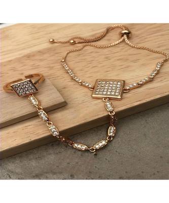 Premium Quality Adjustbale Stone Embellished Handcuff 1