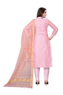 Light-pink thread faux chanderi salwar 3