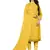 Yellow embroidered faux chanderi salwar