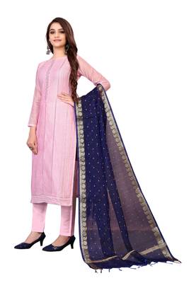 Light-pink thread faux chanderi salwar 2