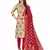 Beige woven jacquard salwar