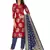 Red woven jacquard salwar