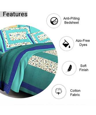 multicolor cotton fitted sheets   bedsheet with Pillowcover 4