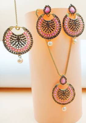 Multicolor agate necklace-sets 1