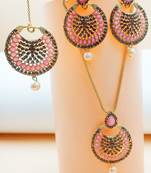 Multicolor agate necklace-sets