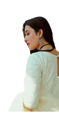 Cream Anarkali Kurta With Duptta 5