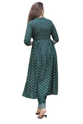 Green Kurti With Pant& Duptta 3
