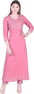 Pink Kurti Pant  1