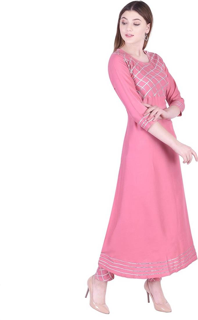 Pink Kurti Pant 
