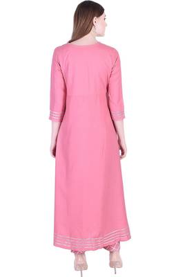 Pink Kurti Pant  4