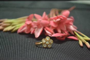 Casual Shimmering clip on nose stud or nose clip gold plated with american diamond nose ring 2