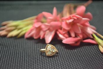Casual Shimmering clip on nose stud or nose clip gold plated with american diamond nose ring 2