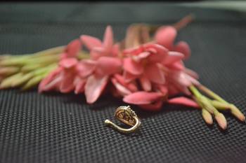 Casual Shimmering clip on nose stud or nose clip gold plated with american diamond nose ring 4