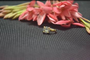Casual Shimmering clip on nose stud or nose clip gold plated with american diamond nose ring 2