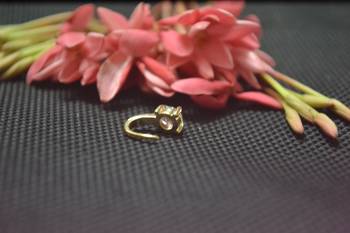 Casual Shimmering clip on nose stud or nose clip gold plated with american diamond nose ring 3