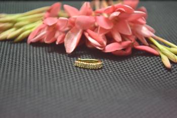 Casual Shimmering clip on nose stud or nose clip gold plated with american diamond nose ring 2