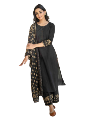 Black Kurti Set 2