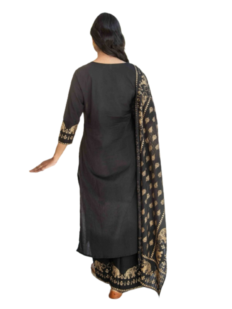 Black Kurti Set