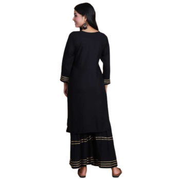 Black Kurti Sharara Set 3