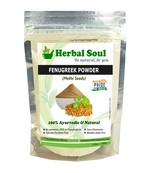 Pure Fenugreek  Methi Seeds Powder (Natural) for Skin and Hair care in Ziploc standup pouches  Pack of 3  300 gm