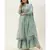 Women Light Teal Sequence & Lace Work Sharara Suit