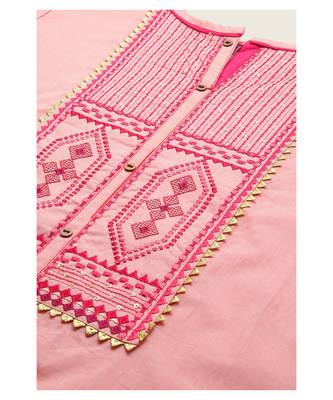 Women Pink Sequence & Lace Work Sharara Suit 6