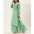 women sea green sequence & lace work sharara suit